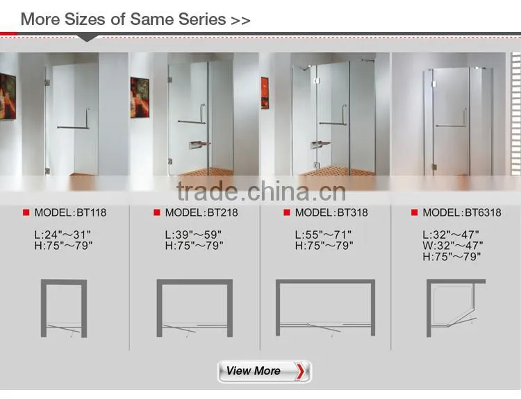 8mm glass bath shower door