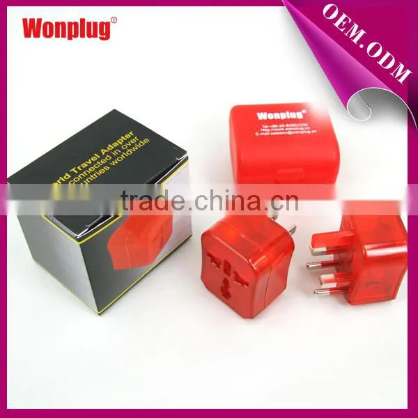 Cute design CE&ROHS approval pink travel adapter suitable for 160 countries