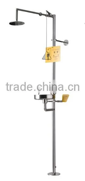 Laboratory Wall Mounted Stainless Steel Safety Shower for Wholesale