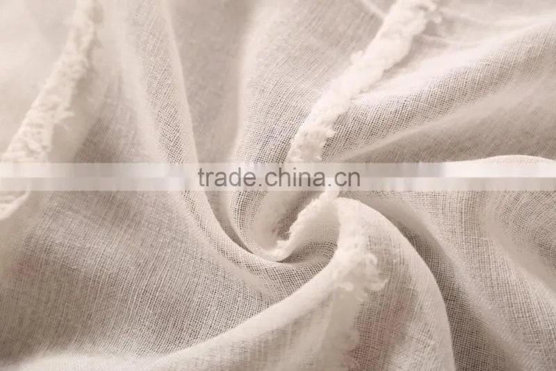 clipped sheer polyester voile grommet curtain drapes
