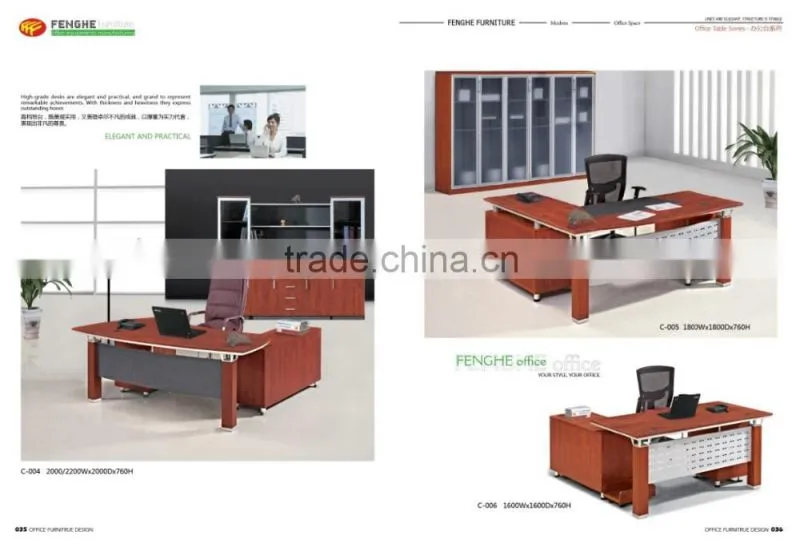 Wooden office furniture executive office table designs/manager table