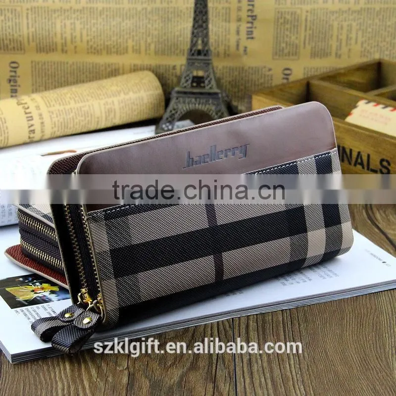 Professional wallet with mobile phone holder violet purse wallet alligator wallet