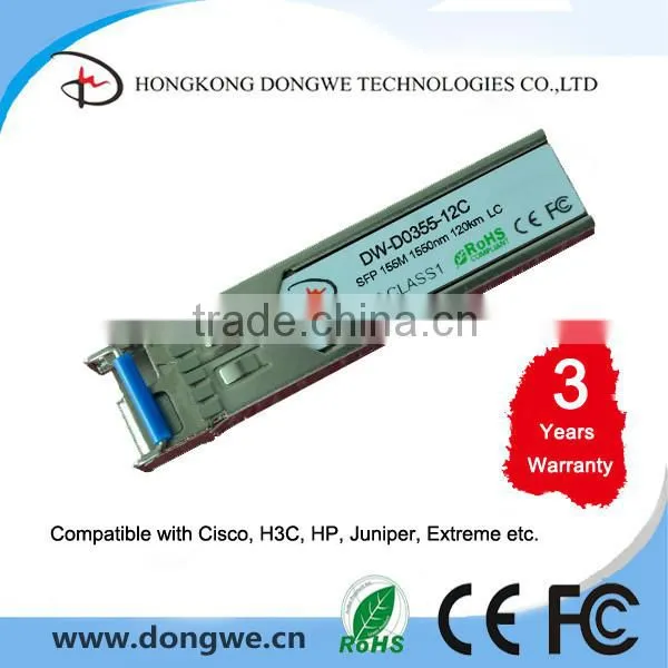 SFP Module, 155M, 1550nm, 150km, LC, Optic Module/Transceiver, Compatible with Cisco, HP, H3C etc