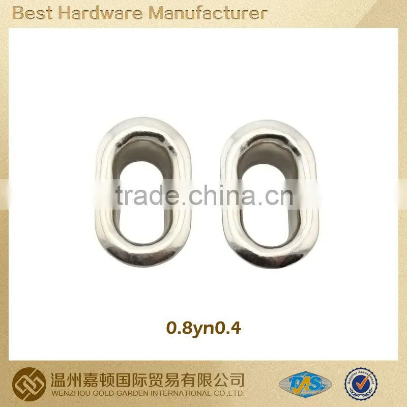 high standard brass Oval Eyelet for Apparel Shoe Bag High quality and inexpensive