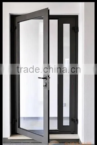 Double sides latch French swing door