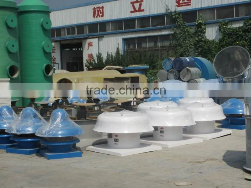 FRP low noise roof fan