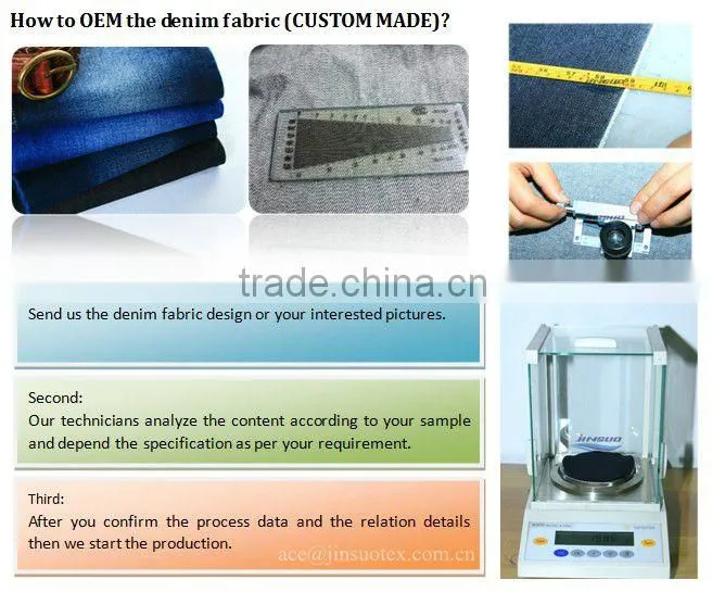 Polka Dot Denim Fabric Stretchable Printed Fabric TS9039F