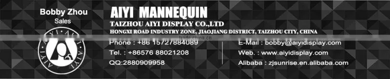 Black Glossy Cheap Display Vintage Male Mannequin