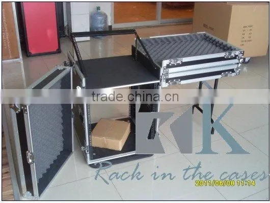 DJ Workstation - RKCCR16UDJR Workstation 16u Rackmount Twin Table Flight Case