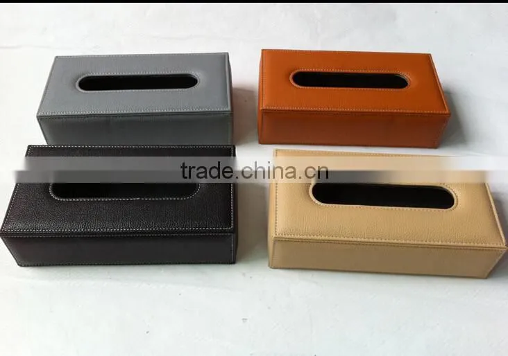High Quality Cheap PU tissue box for car
