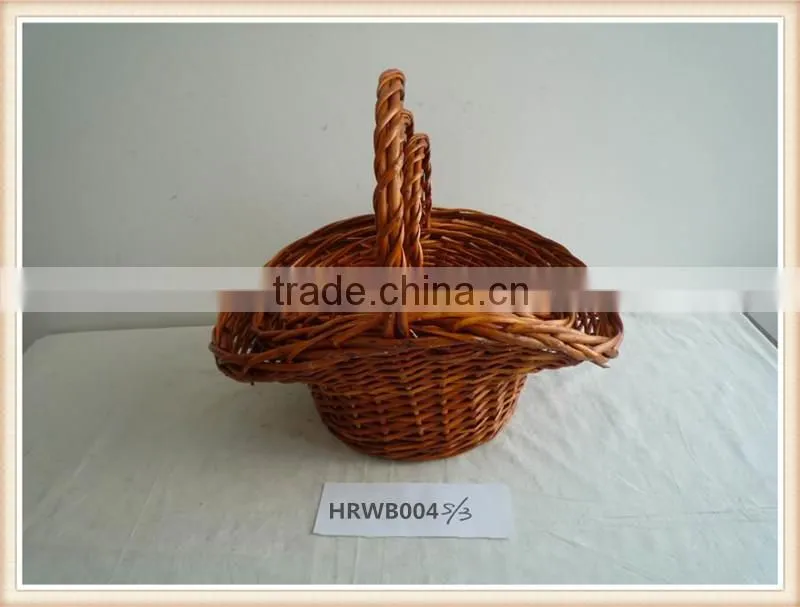 handmade reusable storage wicker basket for wedding or decoration