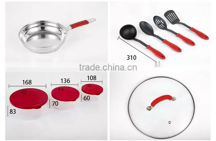 new fashion popular 23 pcs milano cookware set