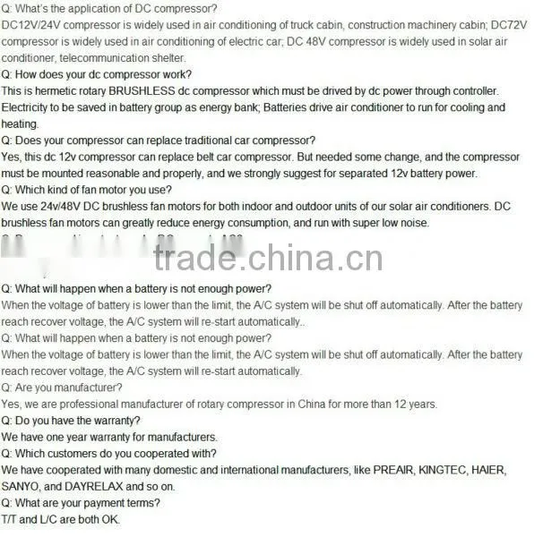 CE RoHS R134a rotary compressor for heat pump