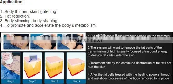 Ultrasound Shape Permanent Fat Removal U liposonix HIFU probes in 13& 8MM for body deep seat explored fatty and bodyshape