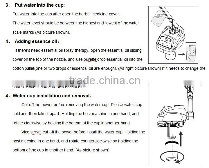 The hot facial steamer parts of beauty shop