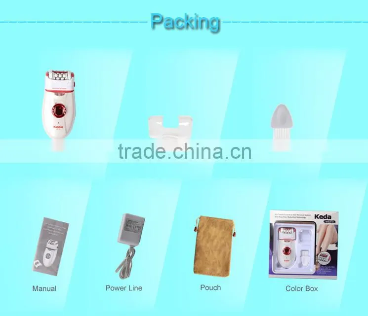 Hot Sale Red Rechargeable Face Hair Epilator