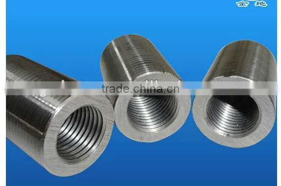high quality exceed 625mpa #45 carbon steel parallel rebar coupler