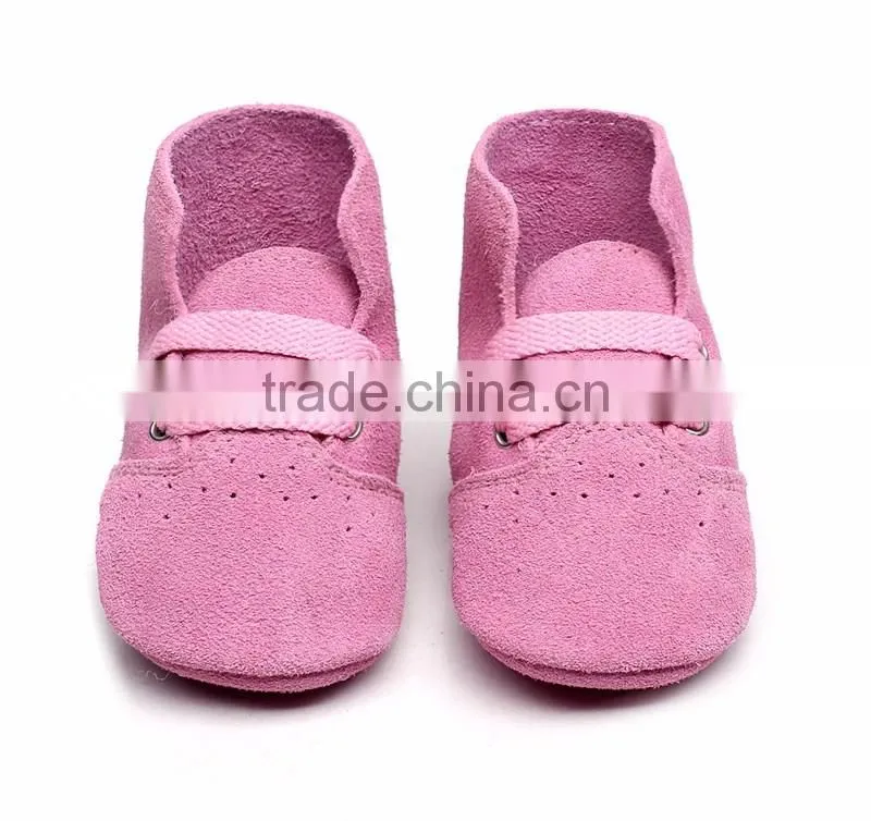 2017 New designs genuine leather usa flag baby moccasins high heel baby girl shoes with air hole