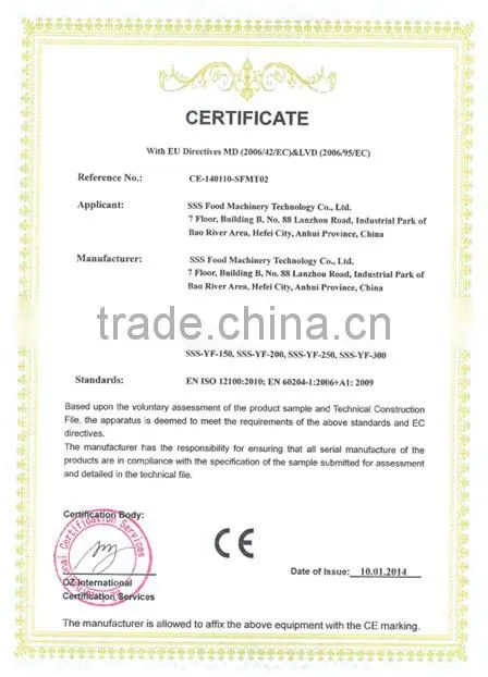 fish meal production line stainless steel small capacity OEM