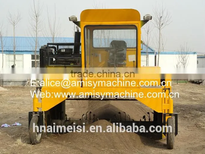 Amisy Self-propelled fertilizer compost turning machine for organic manure