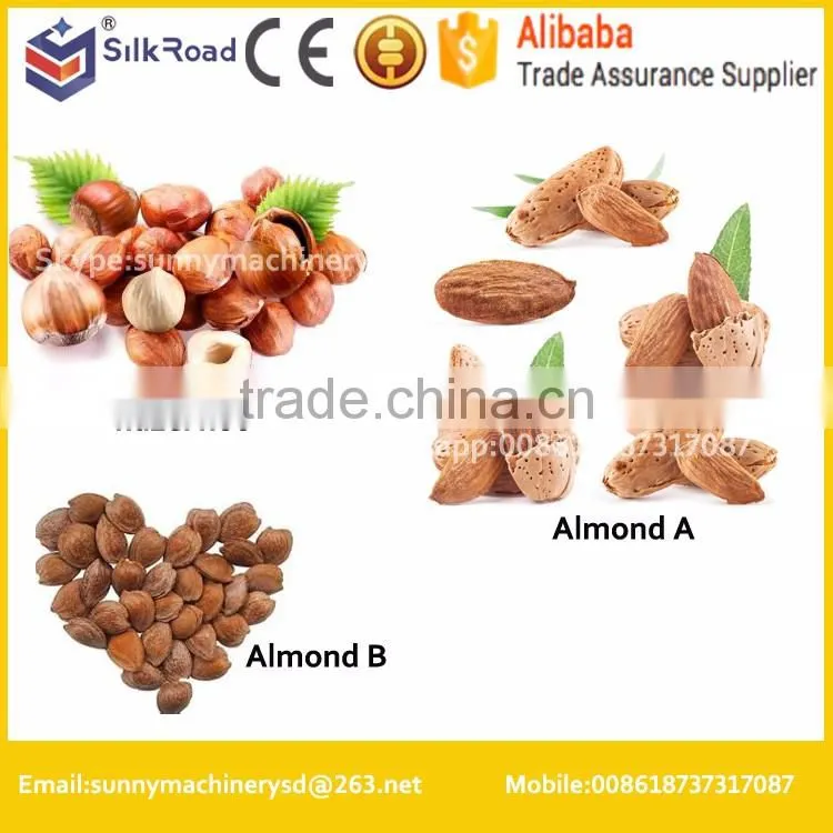 Nuts cracking machine/almond dehuller machine|hazelnut shelling remove machine