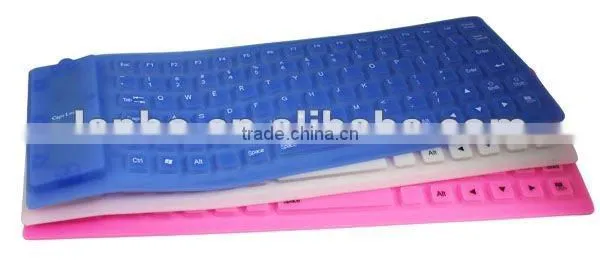Soft USB roll-up Flexible Silicone Keyboard For PC Laptop Fashionable Gift