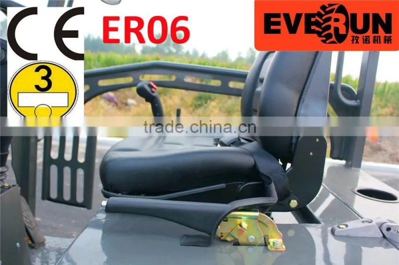 Everun ER06 agricultural Maschine front end Hydrostatisch Mini Radlader/Farm Hoflader mit CE/Euro 3