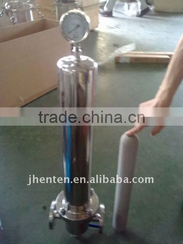 Manufacturers CE sanitary SUS304 SUS316 stainless steel air filter housing