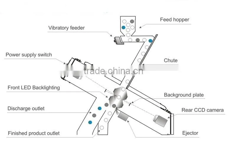 dehydrated vegetables color sorting machine with high accuracy/Fruit Sorting Machine From Hefei