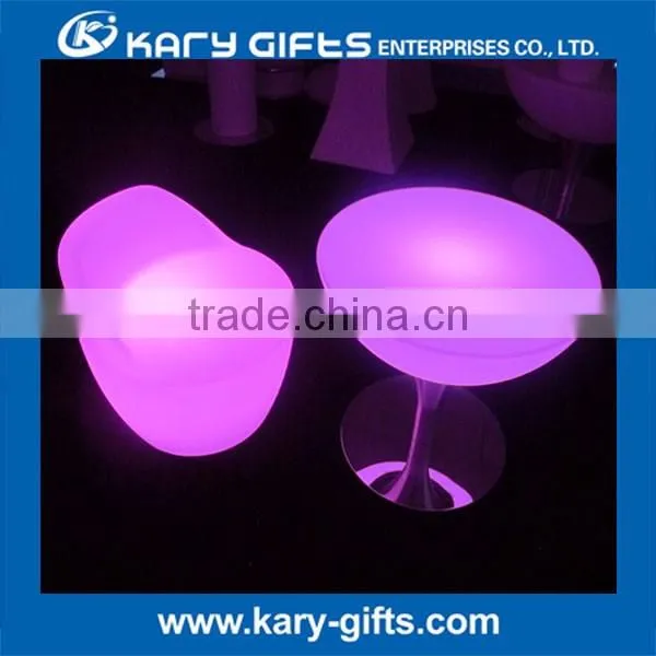 Outdoor used led lighting chair indoor coffee table led chair