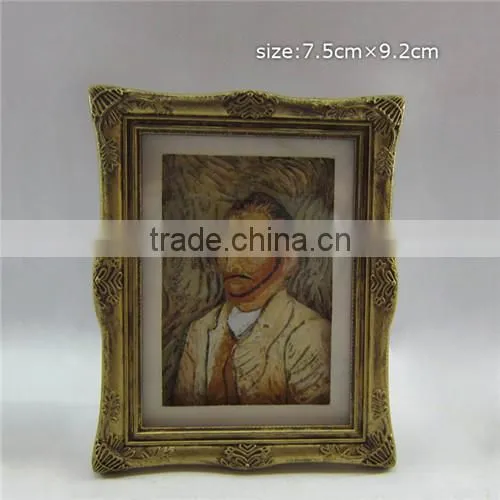Plastic photo frame fridge magnet