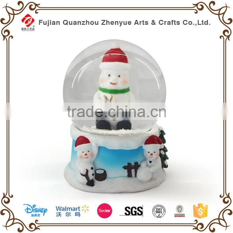 Customized led christmas snow globe
