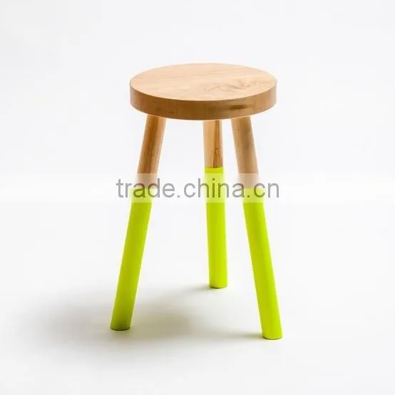Color Dipped Wooden Chair Wooden Table Chair