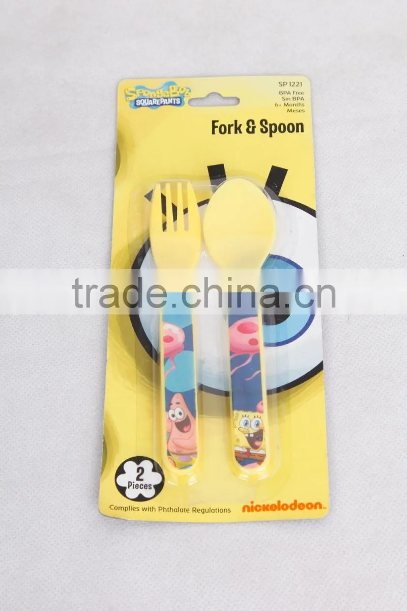Baby cutlery set includes fork and spoon wholesale baby flatware Sets