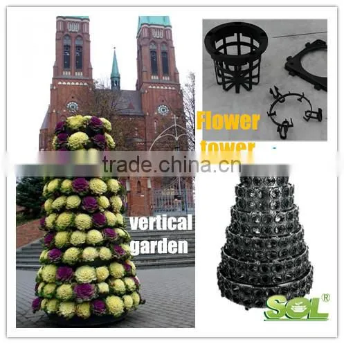 Garden Decor outdoor flower plastic pots alibaba new goods
