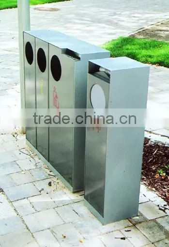 Arlau Outdoor steel metal mall waste bin