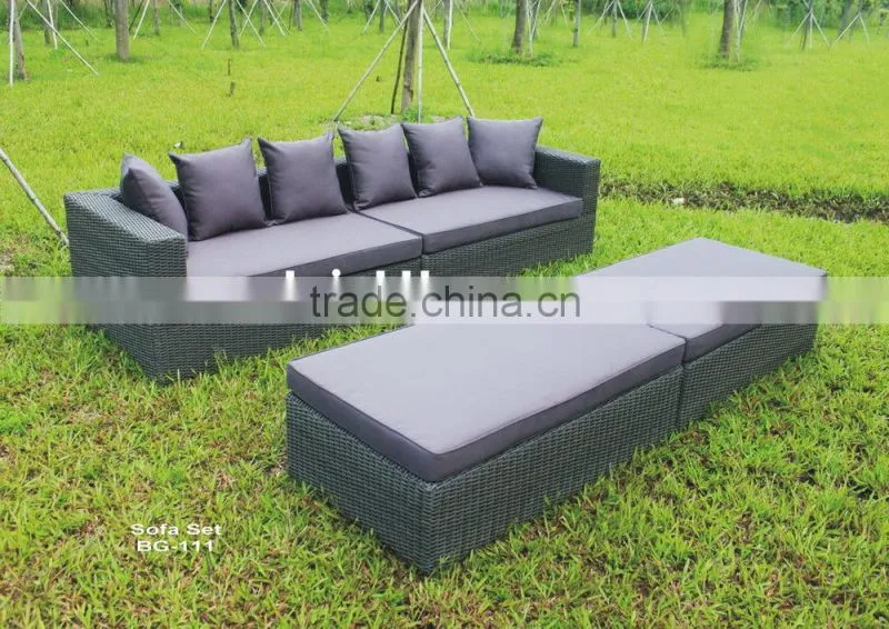 Handcraft High Quality Wicker Products BG-111 Outdoor Sofa PE rattan products