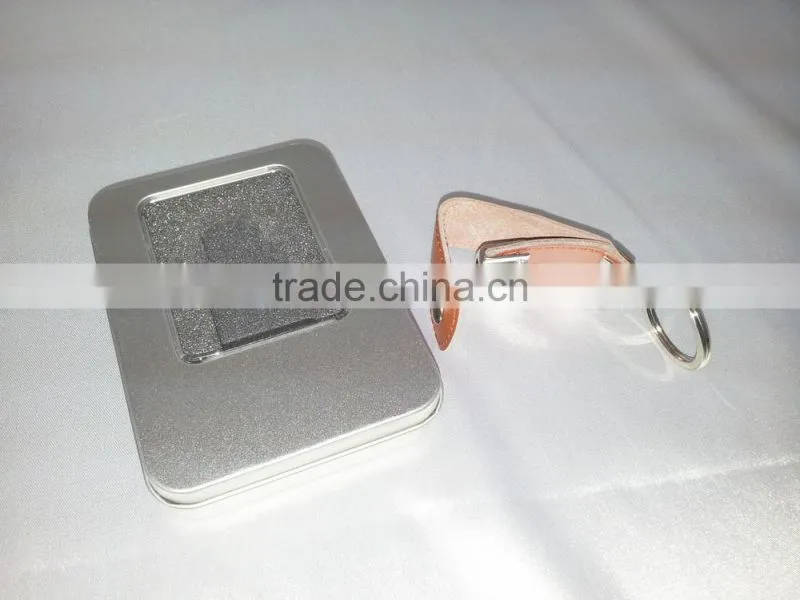 promotional swivel leather USB flash disk