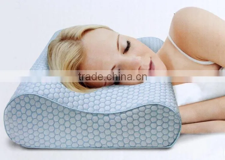 High quality luxury breathable soft fabric contour memory foam orthopedic pillow