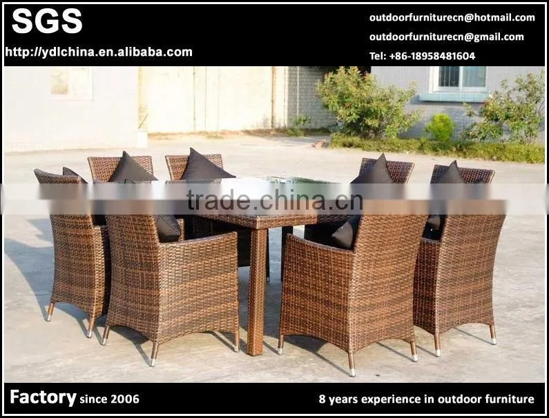 aluminium frame rattan wicker outdoor garden set