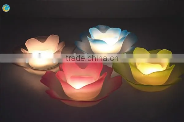 Lotus Glass Candle Holder