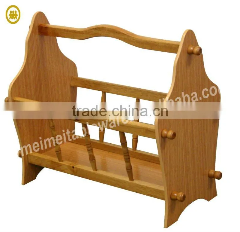 wooden magazine letter rack