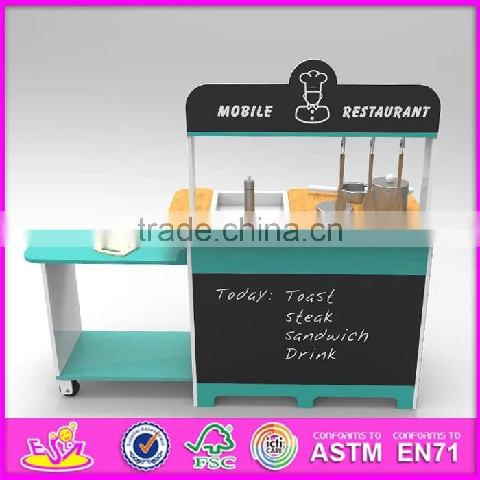 2016 new design preschool home play wooden toy kitchen sets for kids W10C252