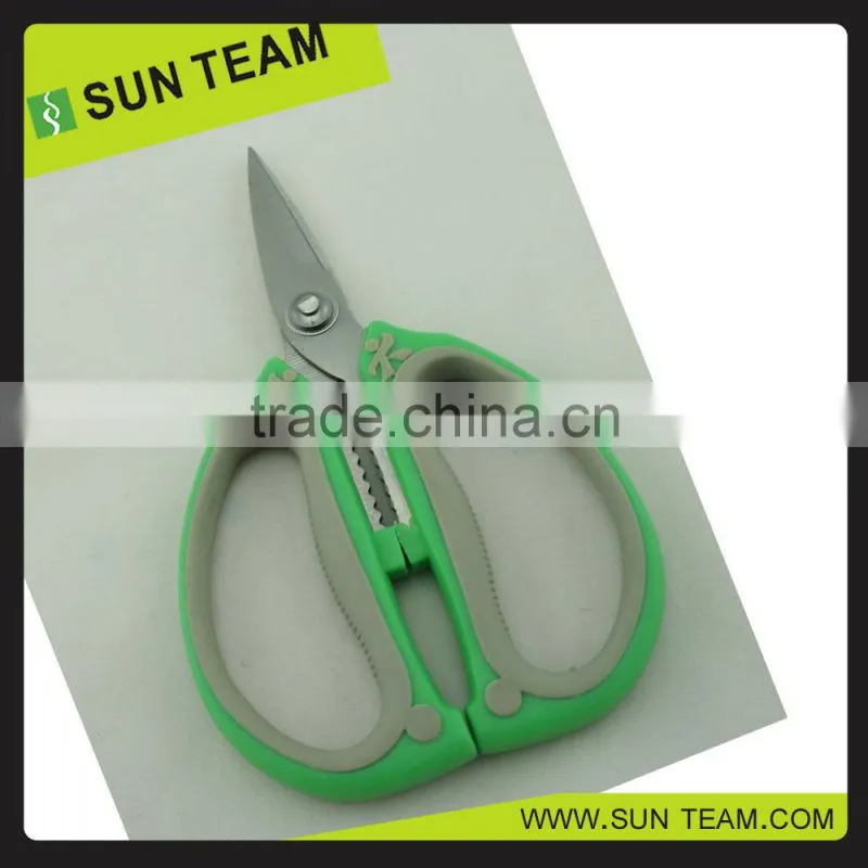 SK067 5-1/2" Vegetables Cutting Scissors with Soft Rubber Handle