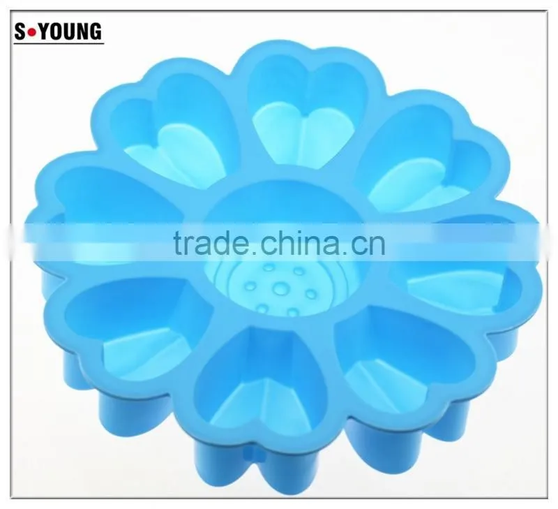11010 flower t Shape Silicone cake Mold