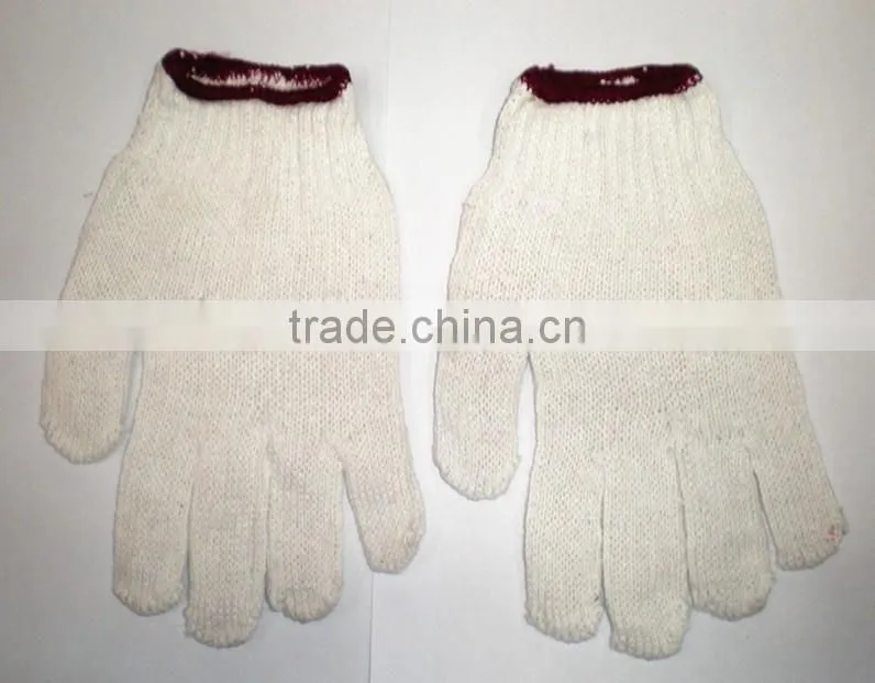 Cotton dot glove with customer logo cotton glove