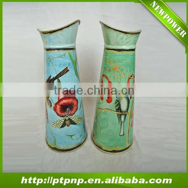 Garden metal flower pot