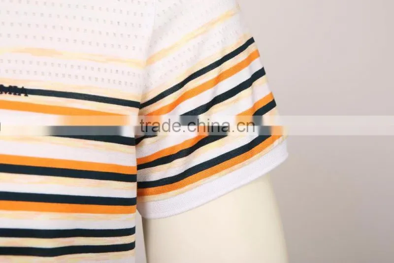 mens private label white stripe cotton solid t shirt