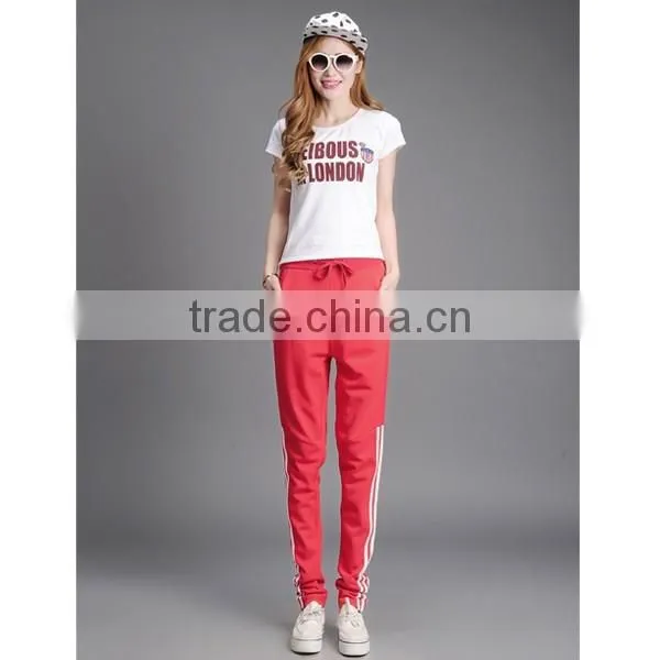 Womens custom jogger gym pants sports long rash guard pants