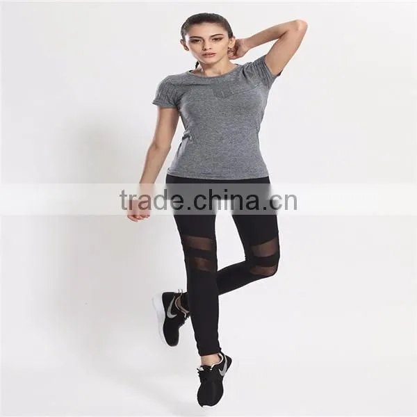 Factory wholesale custom design mesh yoga pants women's sportswear yoga wear